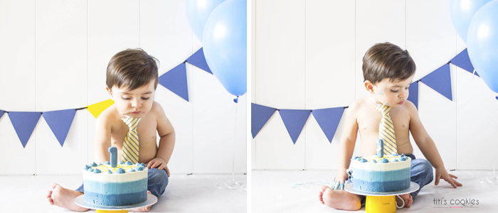 ¡Destroza tu primera tarta! - Smash Cake Photo