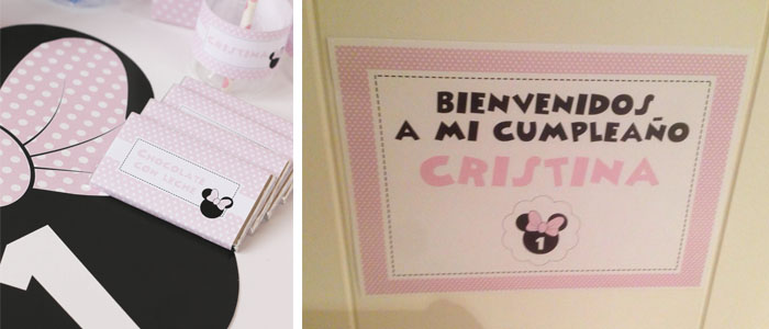Mesa de dulces Minnie Mouse