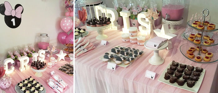 Mesa de dulces Minnie Mouse