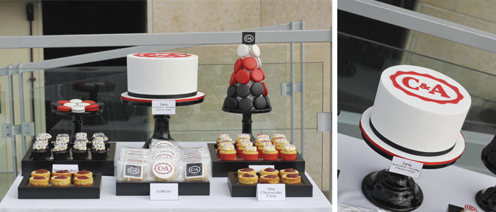 Mesa de dulces para la empresa c&a
