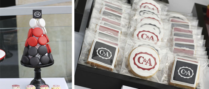 Mesa de dulces para la empresa c&a