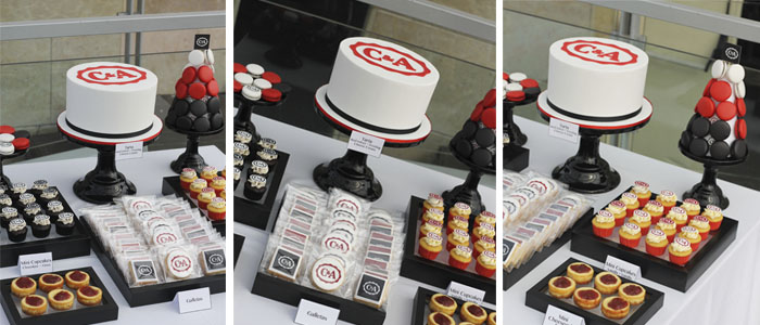 Mesa de dulces para la empresa c&a