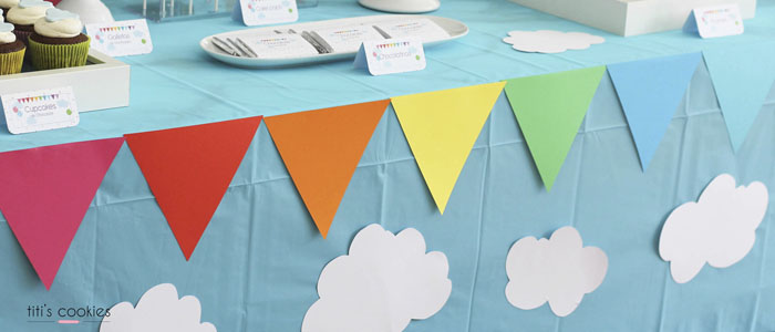Mesa de Dulces de Nubes y Colores