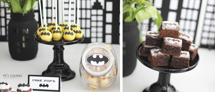 Mesa de dulces Batman