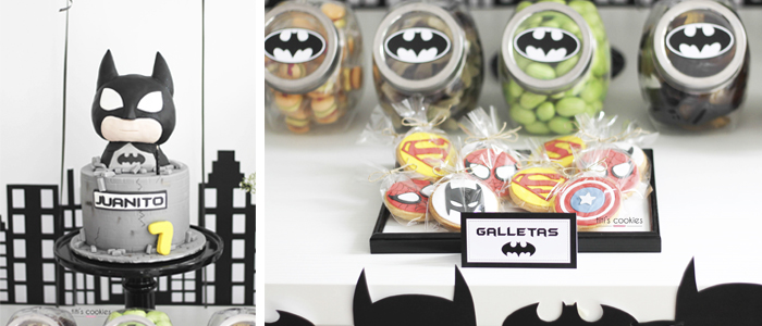 Mesa de dulces Batman