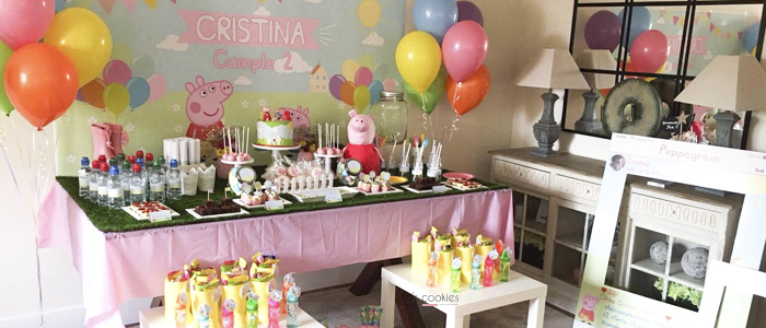 Mesa de dulces Peppa pig