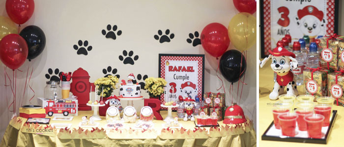 Mesa de dulces Patrulla Canina