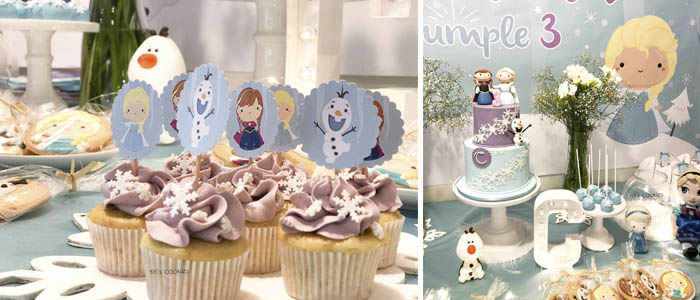 Mesa de dulces Frozen