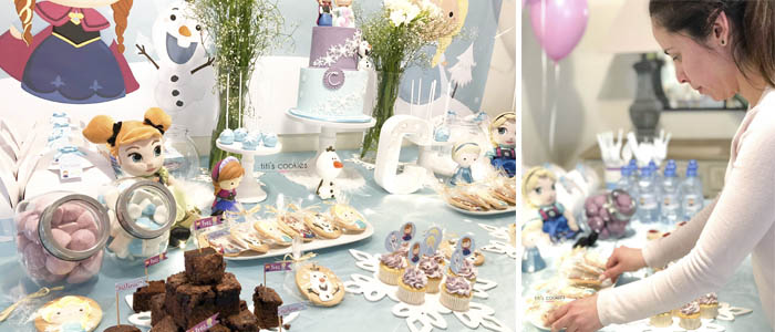 Mesa de dulces Frozen