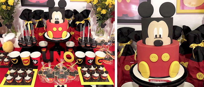 Mesa de dulces Mickey mouse